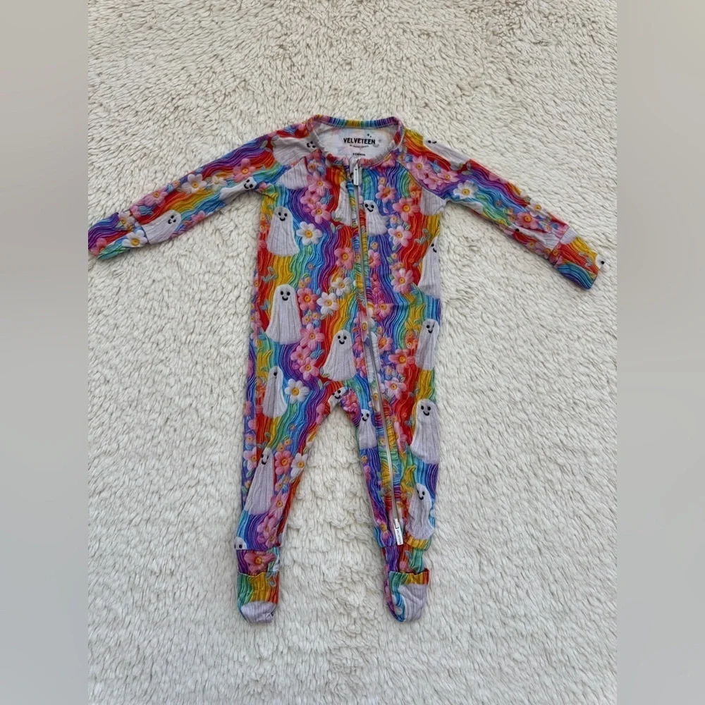 Girls Velveteen by Bunny Knots fall pajamas